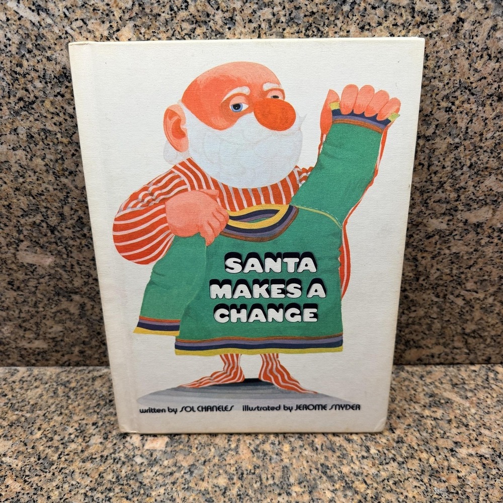 VTG 1970 Santa Makes A Change Sol Chaneles Parents' Magazine HC Christmas Book
